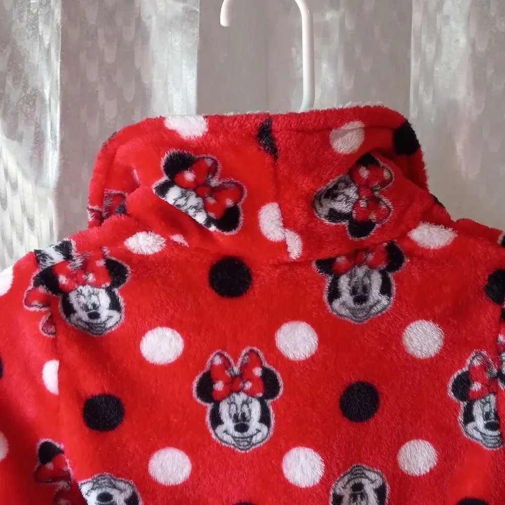 Disney Junior Minnie Mouse Robe  Size 4T/5T